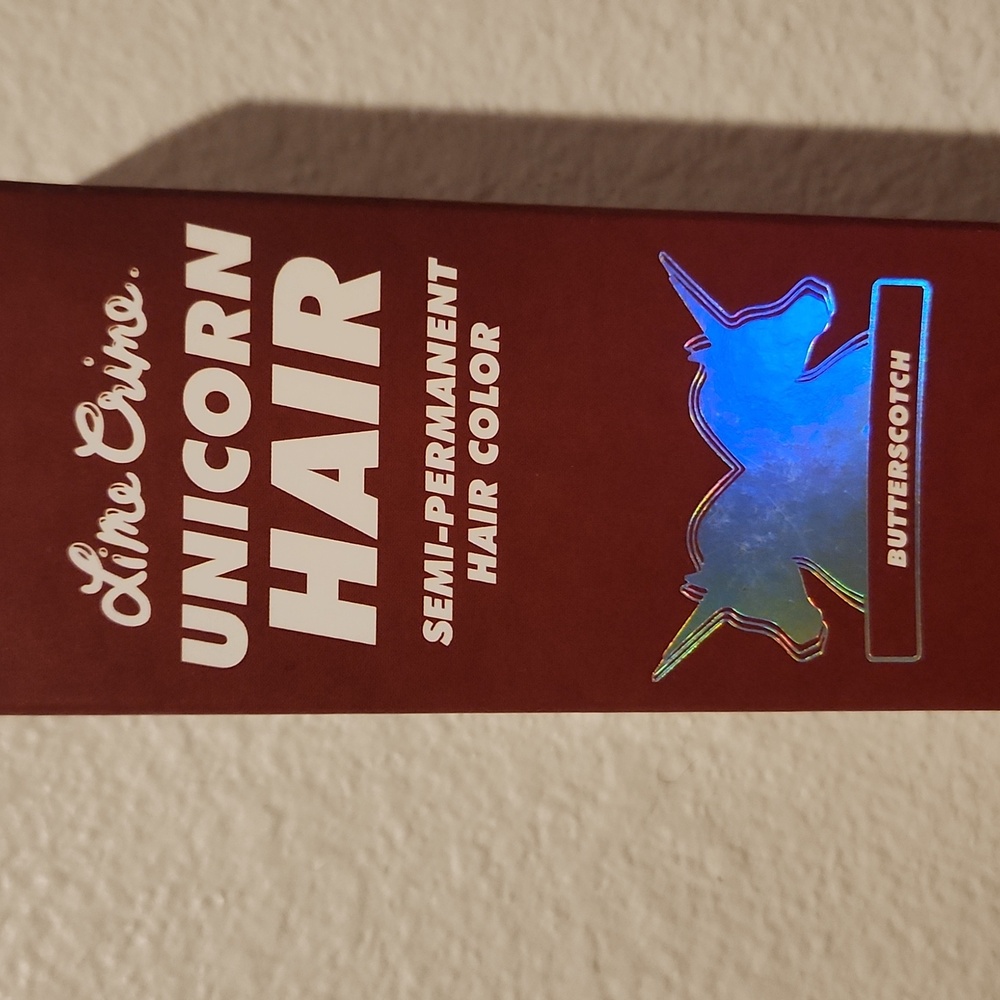 Lime Crime Unicorn Hair, semi-permanent hair dye. Butterscotch color